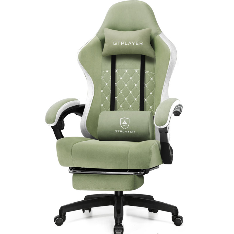 GTPLAYER Racing Chair, Green/Grey