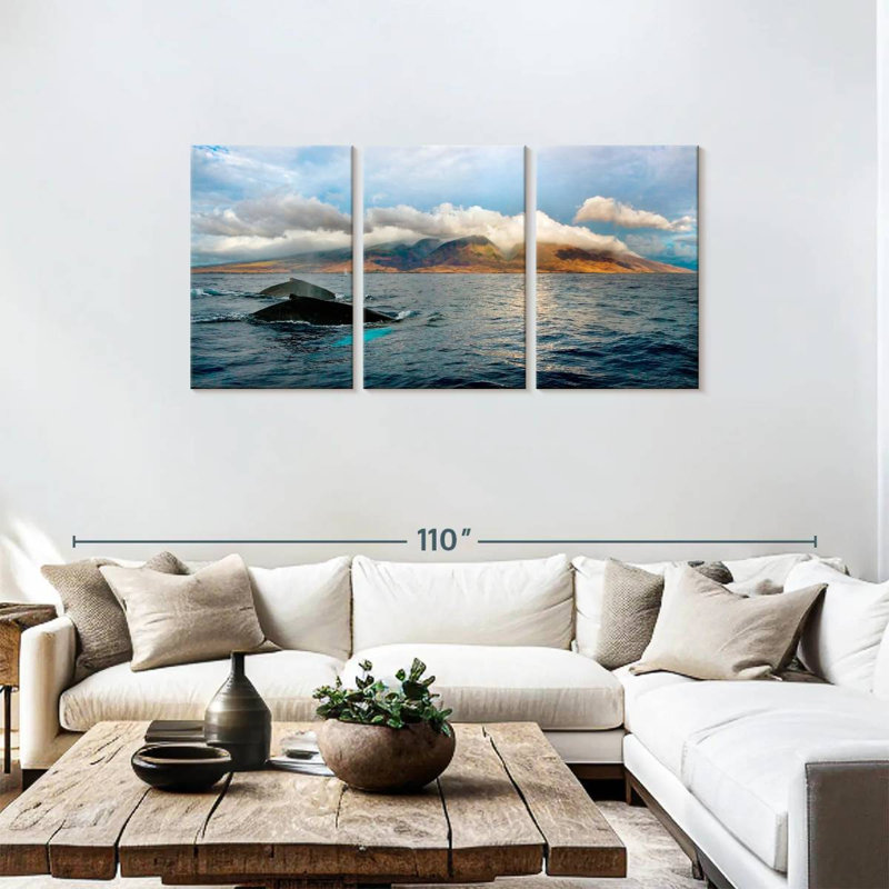 Baleines à bosse Senne Maui, H 36 po x l 74 po