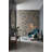 Scalloped Wallpaper Geometric Rustic Wall Mural