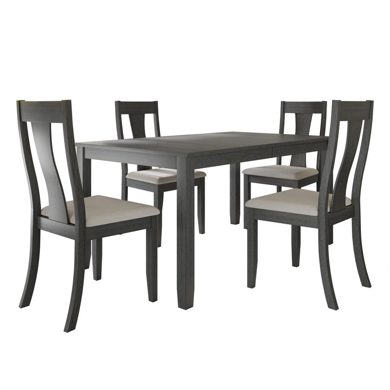 Ocossio 4 - Person Four Leg Dining Set, Gray