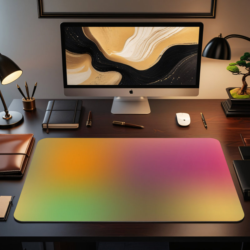 Polyester Desk Pad, 14.4x12.1