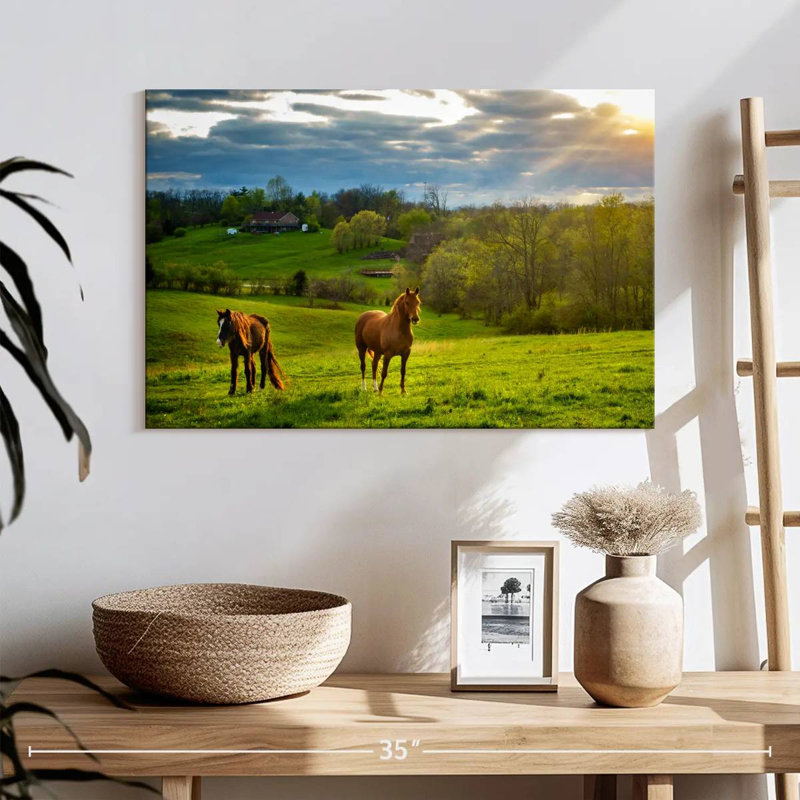 Horse Farm, 16" H x 24" W