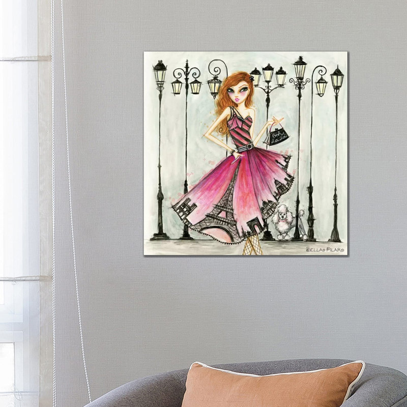 Paris by Bella Pilar - Wrapped Canvas Print, 66.04 cm H x 66.04 cm W x 3.175 cm D