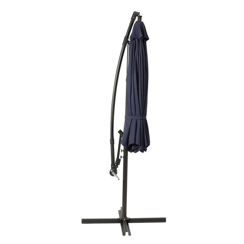 Parasol déporté de 10 pi Hartt, Bleu marine