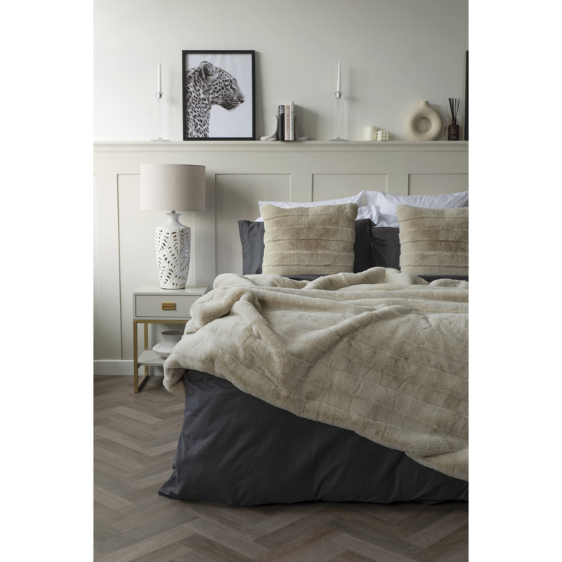 Alaska Square Euro Cushion, Cream