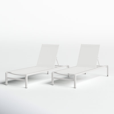 Isabella 77'' Long Reclining Chaise Lounge Set
