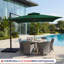 Parasol carré en porte-à-faux 120 po-1075560062
