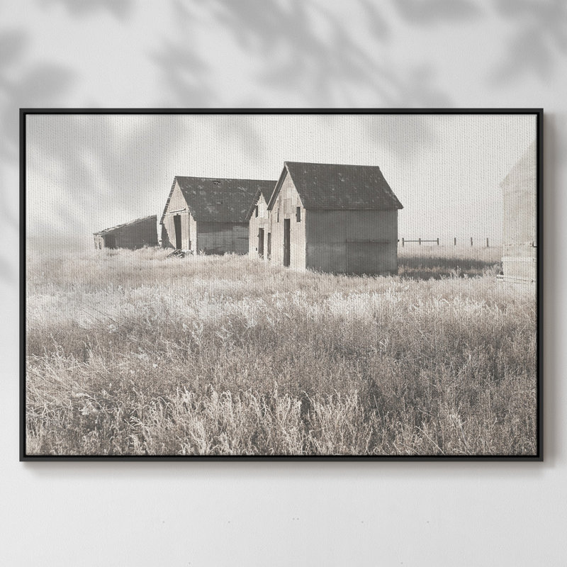 Neutre grange, reproduction sur toile, Noir, H 17 po x l 25 po x P 2 po