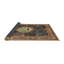 Tapis brun à motif oriental-848223233