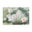 Magnifique fleur blanche sur toile de lotus-703336836