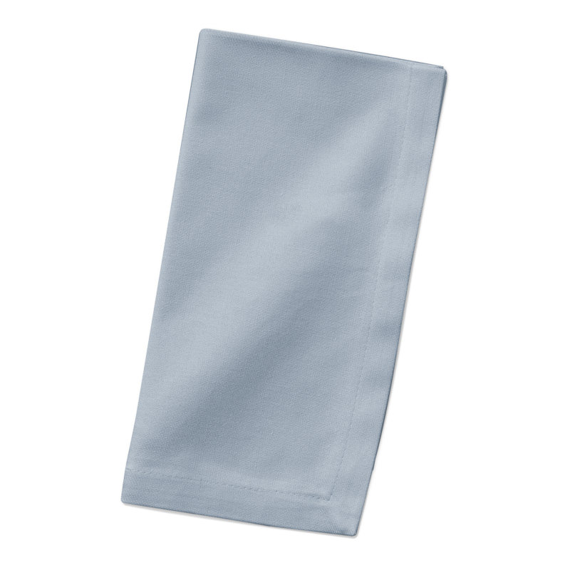 Serviette de table rectangulaire en coton Rosina, Bleu
