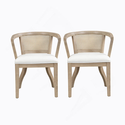 Chaise avec accoudoirs de salle à manger (ensemble de 2)