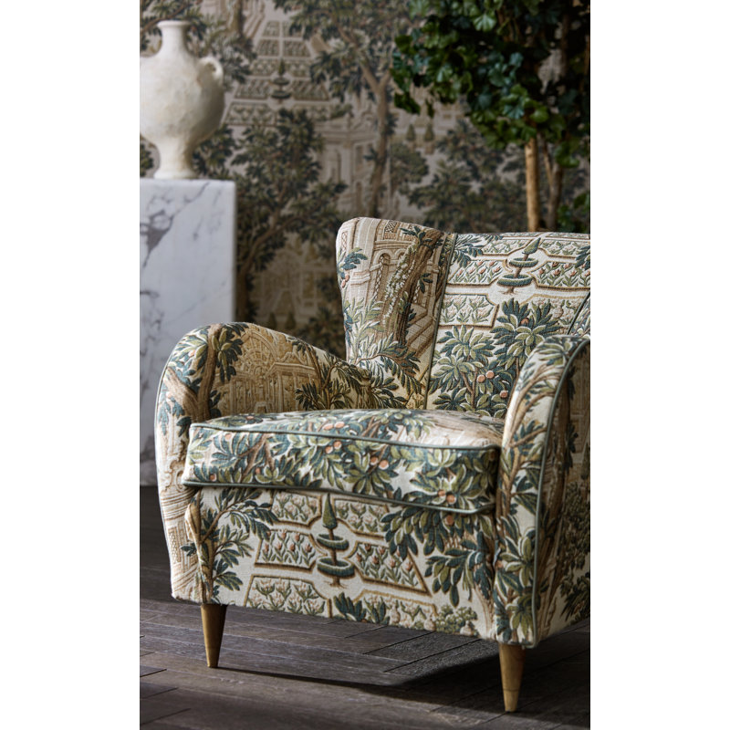 Italian Garden Fabric, Tuscan Pink