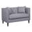 Meaghan 49.6" Linen Tuxedo Arm Chesterfield Loveseat-648177440