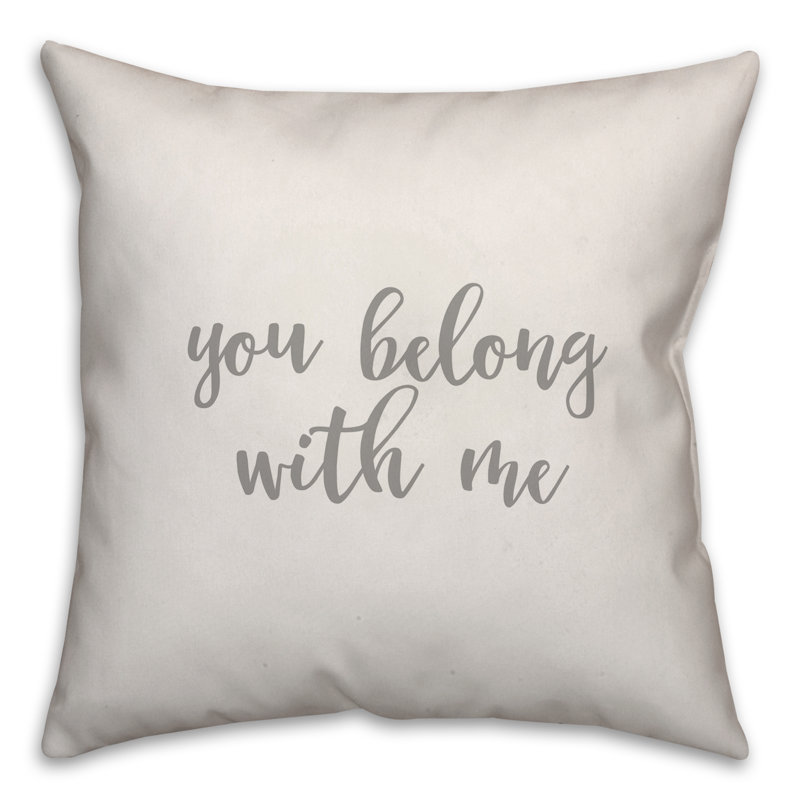 Coussin You Youong with Me, Coussin et housse de coussin, Blanc