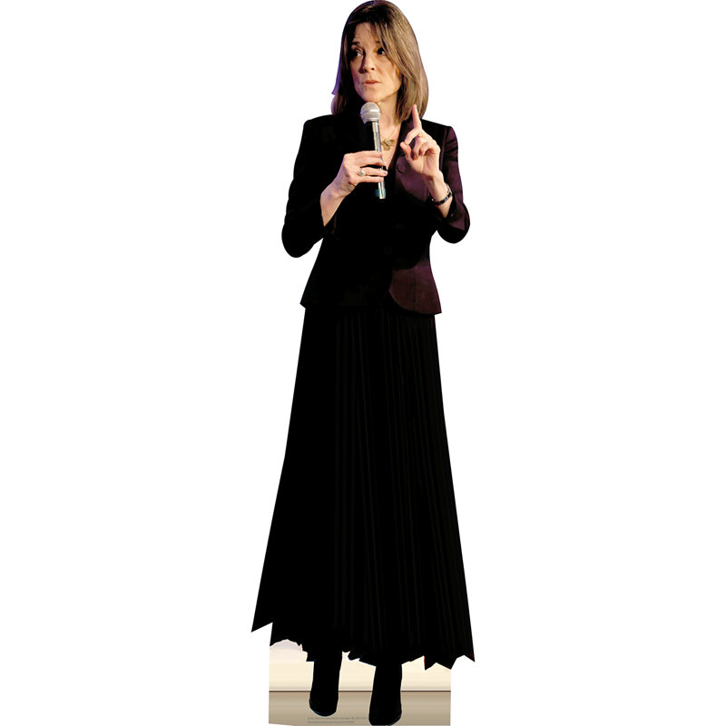 Marianne Williamson 2024 carton debout