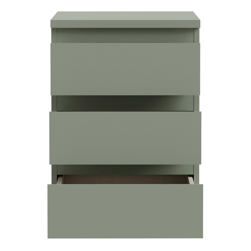 41.8cm W Manufactured Wood Bedside Table, Green