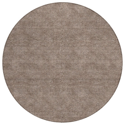 Riyala Brown Washable Indoor-Outdoor Rug - 