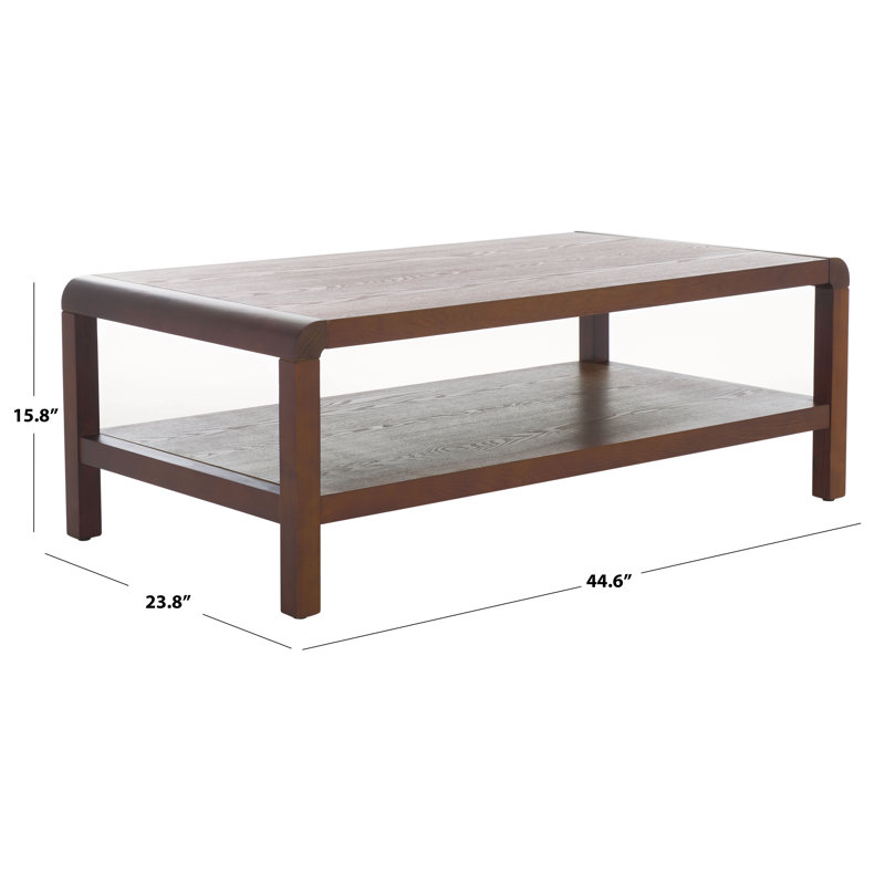Omara 1 Shelf Coffee Table, Brown