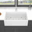 Station de travail 30 po x 20 po - Évier de cuisine en céramique à cuve simple