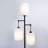 71'' Tree Floor Lamp with 3 Linen Drum Shades and Matte Black Base
