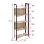 Arleta 165.5cm H x 62cm W Metal Etagere Bookcase-147168509