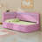 Upholstered Platform Bed With USB Ports And LED Belt, With 2 Drawers-1921460618