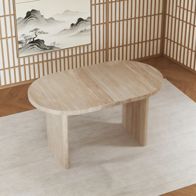 55.12"-70.87" Extendable Dining Table With Removable Leaves, Modern Mid-Century Expandable Kitchen & Dining Table