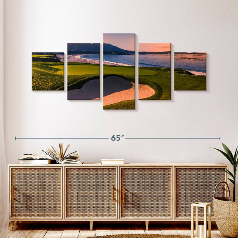 Pebble Beach Golf, 24" H x 55" W