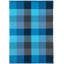 Happy Plaid Blue Handwoven Indoor/Outdoor Rug-70329264