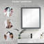 Armoire de rangement de salle de bain murale, armoire à pharmacie, armoire de salle de bain moderne avec miroir-795150373