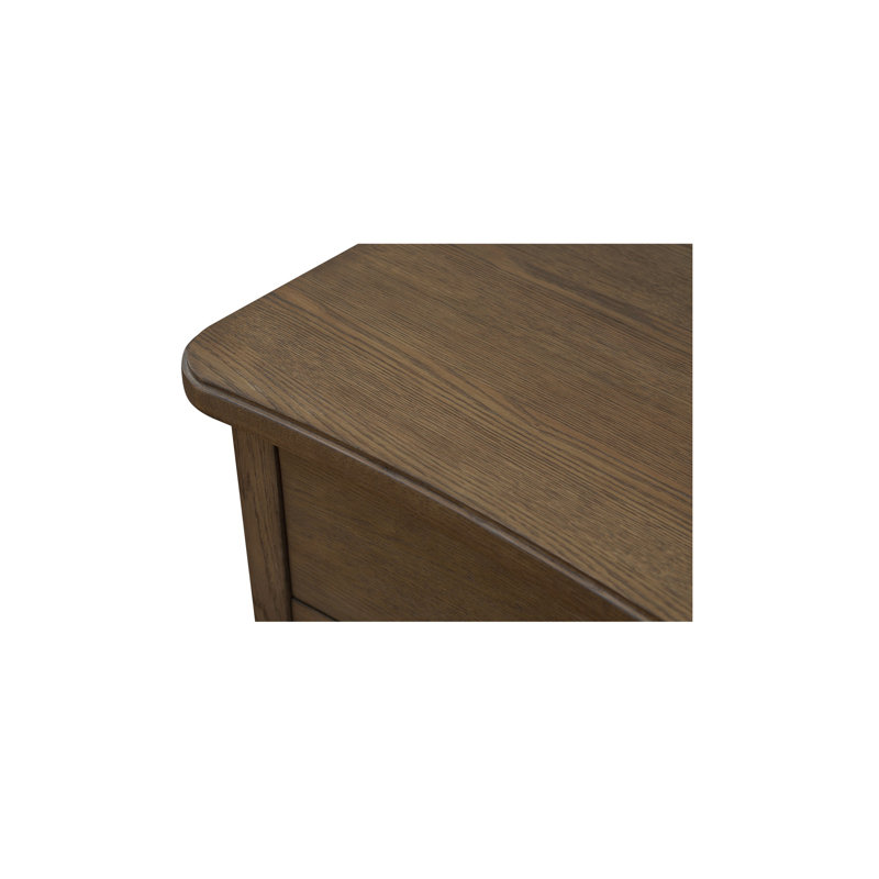 Clarence 3 - Drawer Nightstand, Dark Brown
