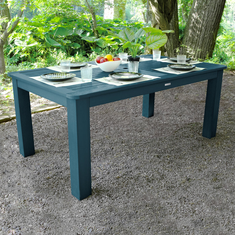 Ensemble de salle à manger 7 pièces Midwest, Bleu Nantucket, H 30 po x l 42 po x L 72 po