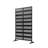 Metal Privacy Screen With Block Pattern