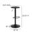 Yuvaan Backless Adjustable Height Metal Barstool-1688806203