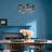6 - Light Steel Dimmable Chandelier