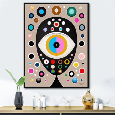 «Eye of Consciousness Retro Illustration I», reproduction sur toile