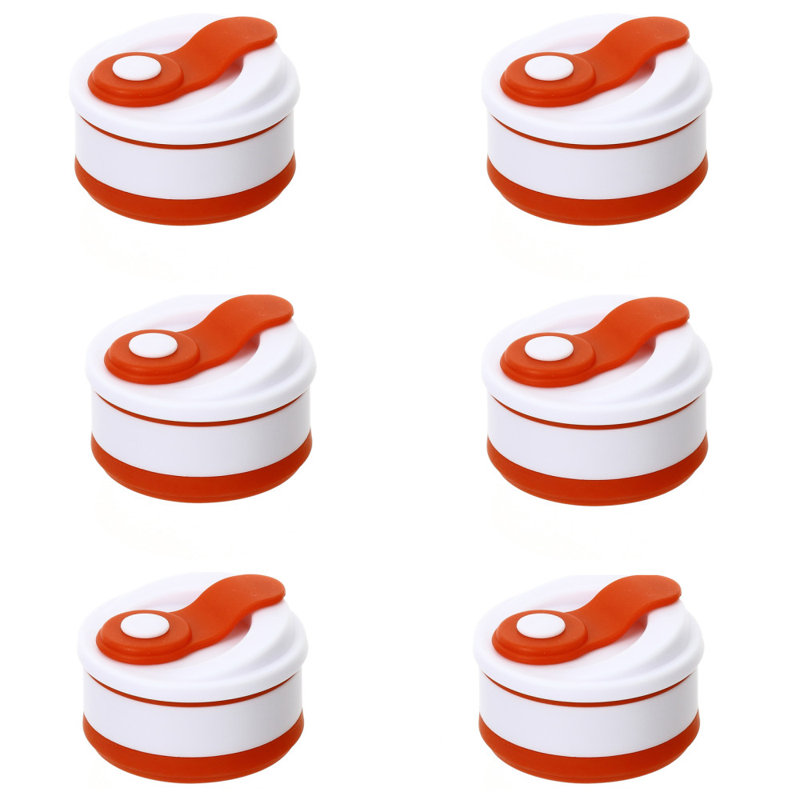 Bouteille d'eau incassable, Rouge, Ensemble de 6, 14 oz