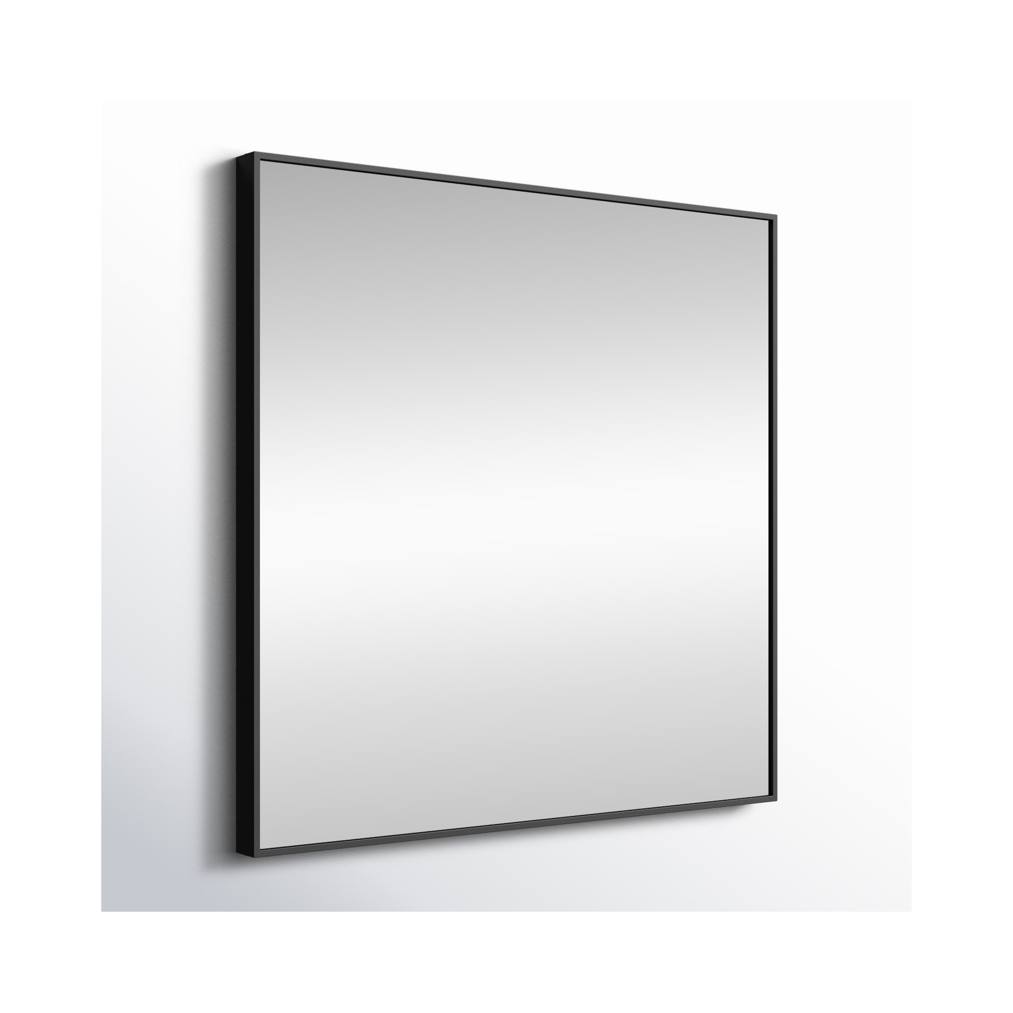 Sabine Metal Rectangle Wall Mirror, Black, 36" x 36"