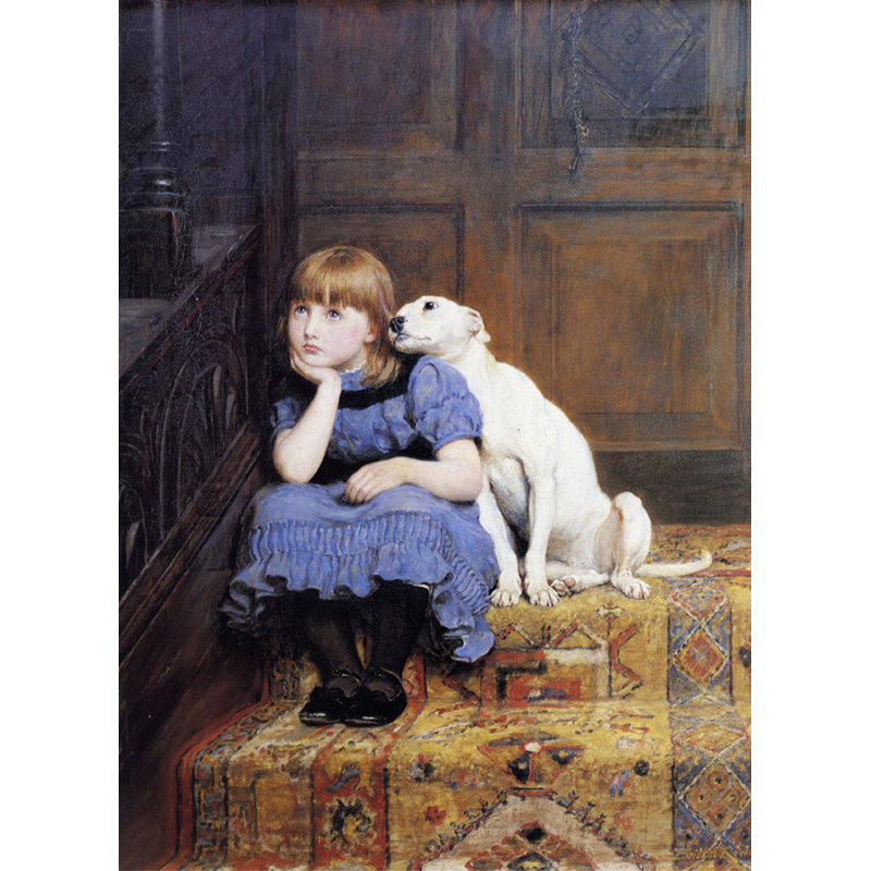 La sympathie, 1877, H 24 po x l 17 po