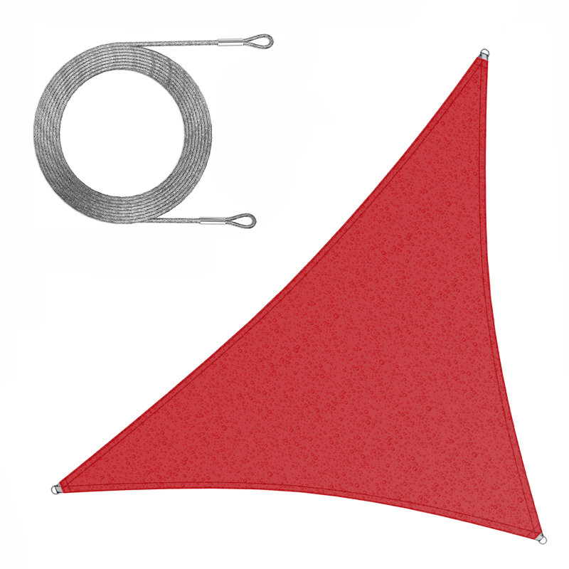Triangle Shade Sail, 12 ft. x 12 ft., Red