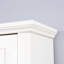 Armoire de salle de bain avec dessus de toilette - matériau, tablette réglable, peu encombrante, blanche, 23,99 x 7,57 x 66,37 pouces