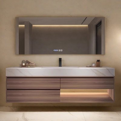 Modern light luxury bathroom cabinet