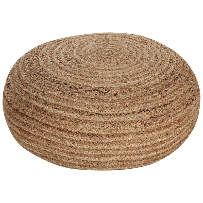 Tuckerton 50cm Wide Round Solid Colour Pouffe Ottoman