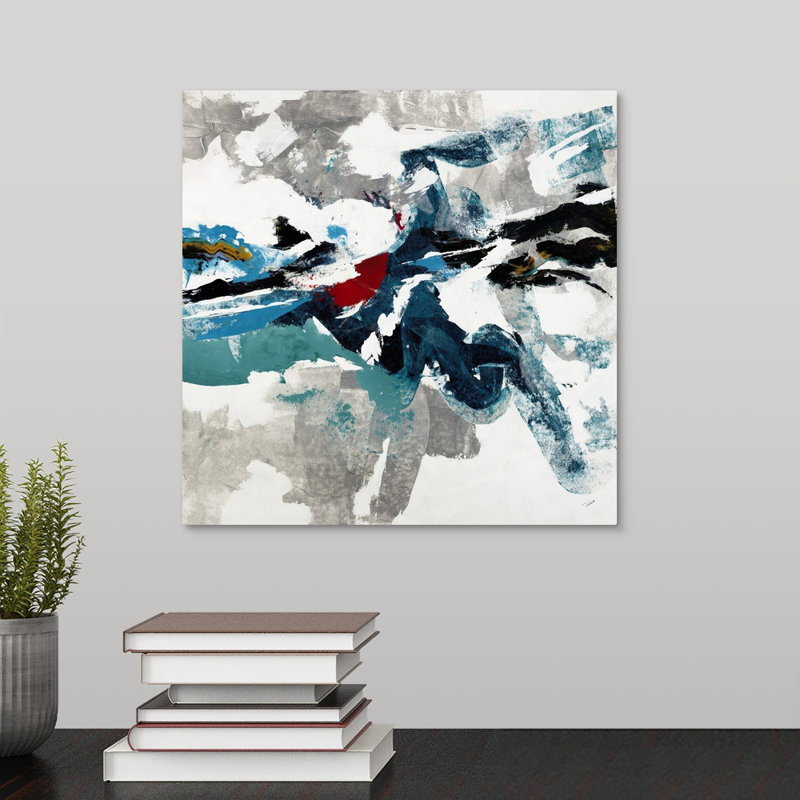 « strong impulsion », peinture sur toile, Toile tendue, H 12 po x l 12 po x P 1,25 po