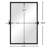 Bathroom Tilt Mirror With Aluminum Alloy Frame, Pivot Mirror, Tilting Adjustable Wall Mounted Vanity Mirror