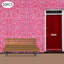 Panneau mural rose artificiel