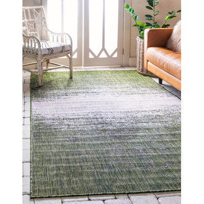 Outdoor Iris Area Rug Forest Color