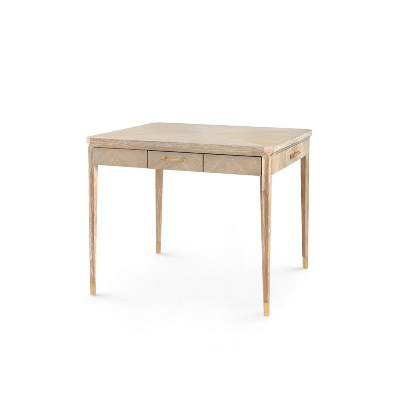 Bertram Villa & House (originally Bungalow 5) 36.5'' 4 - Player Oak Foldable Card Table and with Drawers Included