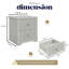 48cm W Manufactured Wood Bedside Table